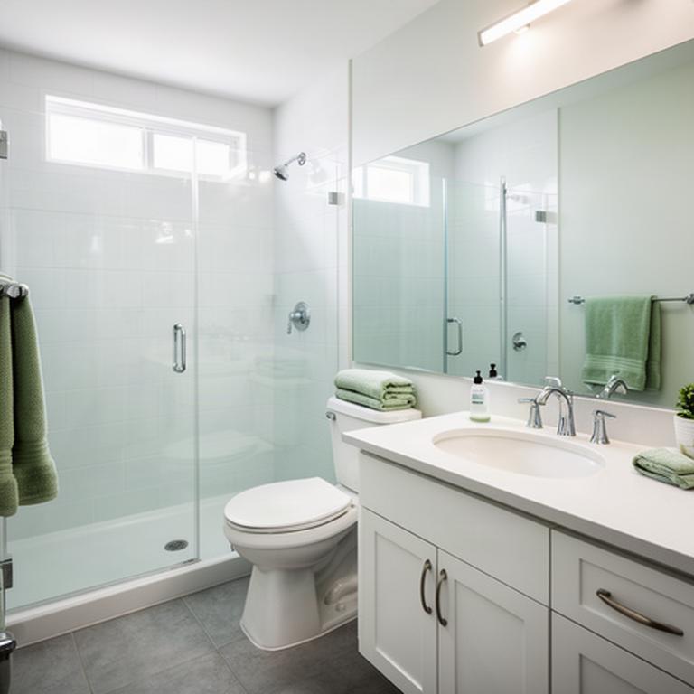 Sanitized bathroom in a new Bartlesville home ready for move-in